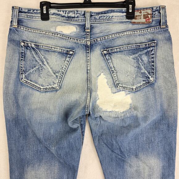 AG Adriano Goldschmied Men's The Fillmore Distressed Denim Jeans 38x32 USA Made - Picture 11 of 16